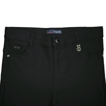 Pants for girls, height 170 cm, black color-1