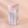 Organizer for storing cotton pads, with a lid, 7 × 19.5 cm, white color