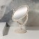 The mirror of the desktop "circle", bilateral, with an increase, D mirror surface 12.5 cm, beige color