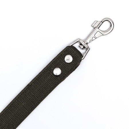 Canvas leash 7 m x 3.5 cm, dark green-3
