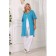 Cardigan female, size 56, blue color