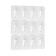 Holder for wires, 12 pieces, white color