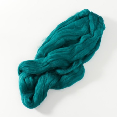 Fasting wool 100% half -toned wool 50 g (041 emerald)-1