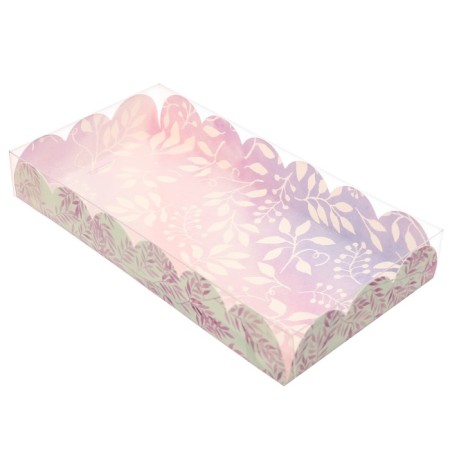Cookie box, confectionery packaging with PVC lid, “good mood”, 21 x 10.5 x 3 cm-1