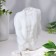 Figure candle "Male silhouette" in a jacket, 7.5x3x11 cm, white