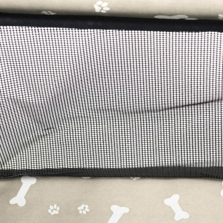 Car Seats for animals 40*30*25 cm, gray with white paws and bones-9