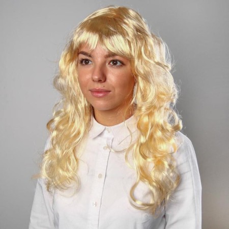 Carnival wig "Blonde", Kudri, district. 56, 120 g-1