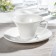 Coffee steam porcelain Wilmax, 2 objects: mug 100 ml, saucer d = 13 cm, white color