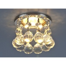Supreme lamp with crystal Elektrostandard, 2051, 81x81 mm, G5.3, chromium color, transparent