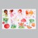Stick plastic interior color "Forest Fairies with Mushrooms" 35x60 cm