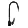 Kitchen mixer Zein Z2230, flexible silicone spout, cartridge ceramics 40 mm, black