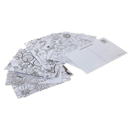 Coloring - anti -stress, cards "Fairytale Garden" A6-4