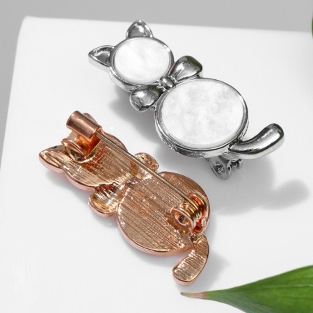 Brooch "Kithe" with a bow on the neck, color mix (indivisible packing 12 pcs., Price per pcs.)-2