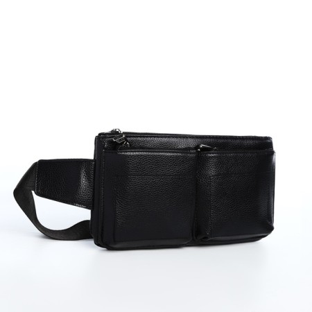 Board belt on lightning, 2 external pockets, black color-3