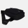 Male sling bag from textiles, headphone opening, black color