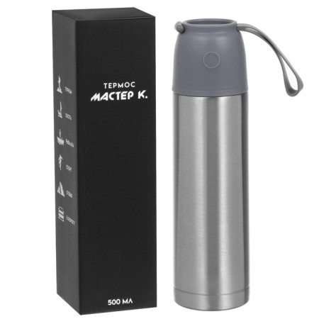 Thermos, 500 ml, series: sleeve, "Master K.", retains heat 8 hours, 6.5 x 26 cm-2