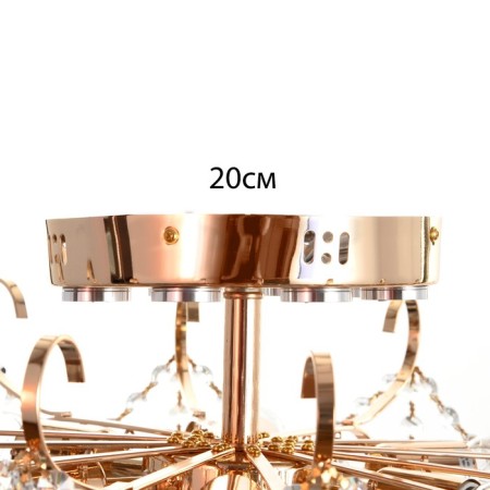 Snow chandelier 6x60W E27 gold 54x54x45cm-3