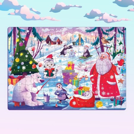 Luminous puzzle "New Year's Joy", 260 details-4