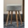 Carter stool, 350 × 350 × 470 mm, book, color gray-blue