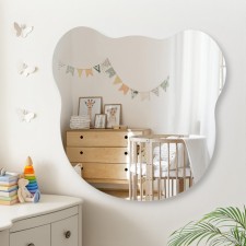 Wall mirror, 50x56 cm, with 1 plate
