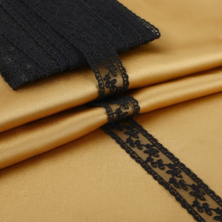 Lace on a grid 30 mm × 9 ± 0.5 m, black color