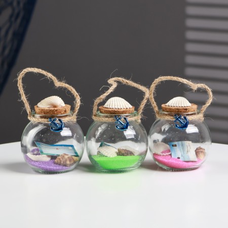 Souvenir in the bottle "shells" 7*7*6cm, mix-4