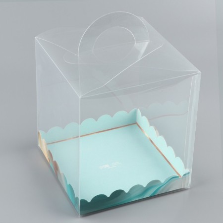 Confectionery box, chest, packaging, “turquoise”, 16 x 16 x 18 cm-5