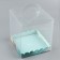 Confectionery box, chest, packaging, “turquoise”, 16 x 16 x 18 cm