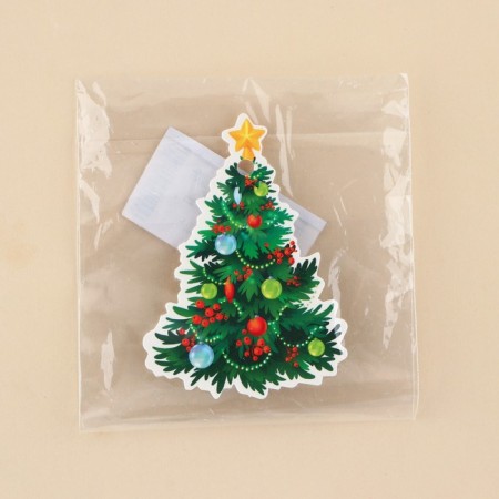 Schildik decorative for the gift "Christmas tree", 5 x 7 cm, New Year-3