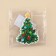 Schildik decorative for the gift "Christmas tree", 5 x 7 cm, New Year