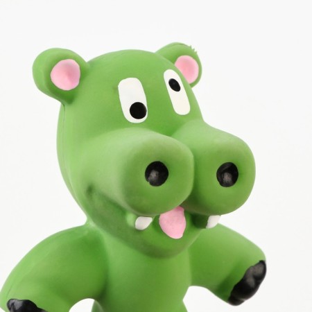 Fresh toy for dogs from latex "Hippo", 21 cm, green-3