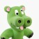 Fresh toy for dogs from latex "Hippo", 21 cm, green