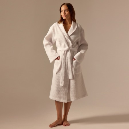 Welfare Women's bathrobe SL Home: Basic "Blanc de Blanc", size S, 100% cotton, 300 g/m2-2
