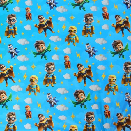 Package Paper, glossy "superheroes" 70 x 100 cm-2