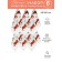 Set of kitchen towels Diva Afrodita "Tigers", 360 gr, size 40x60 cm, 6 pcs