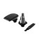 Elektrotveta "Mikma" 259r, 3 W, rotor, dry shaving, battery, trimmer, black