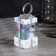LED figure “White Gift with a snowman” 6.3 × 11.5 × 6.3 cm, plastic, batteries AAAX3 (not in the kit), flame effect