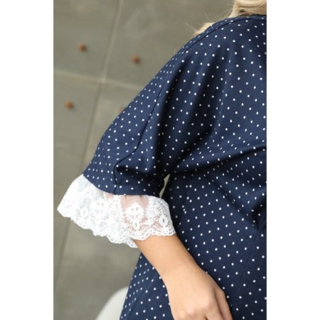 Women's dress, size 52, blue color-1