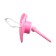 Nipple - silicone dummy orthodontic, from 0 months, with a cap, pink color