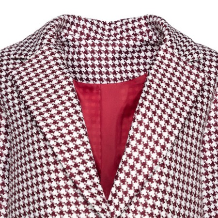 Female jacket, pink color, goose foot, size 54-9
