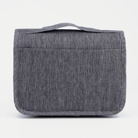 Cosmetic bag on Velcro, with hook, color gray color-1