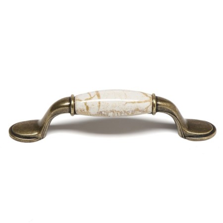 ART tundra bracket handle Ceramics 007, 96 mm, ceramic, bronze-2