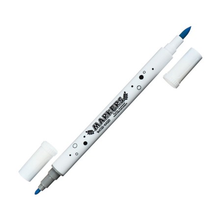 A set of markers, bilateral, cysteres/bulletvid tips, 12 colors, in a plastic tube-4