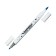 A set of markers, bilateral, cysteres/bulletvid tips, 12 colors, in a plastic tube