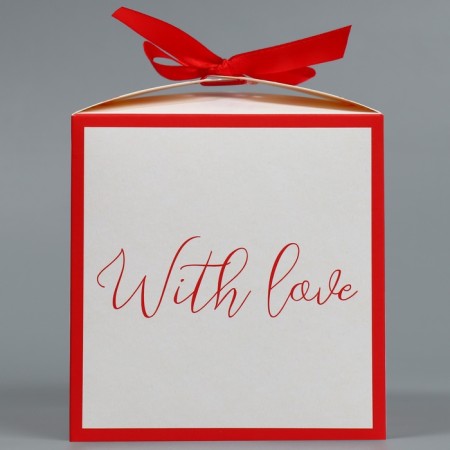 Gift folding box, packaging, "love", 12 x 12 x 12 cm-3