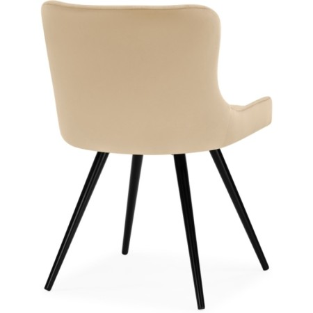 Chair on the Gabri Metal Metal Carcass/velor, black/beige 50x57x77 cm-5