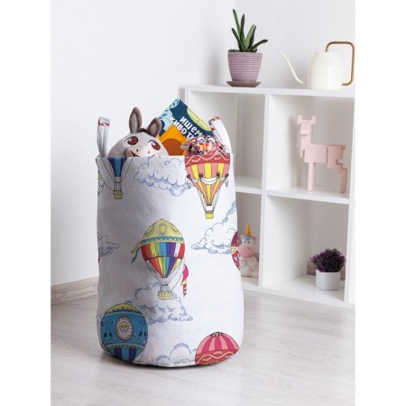Basket for toys "Colored balloons, size 35x50 cm