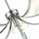 Suspended EVOLUCE lamp. Sle111303-07. Monza. 7x40 watts, E14, 82x82x24.5 cm, chromium color