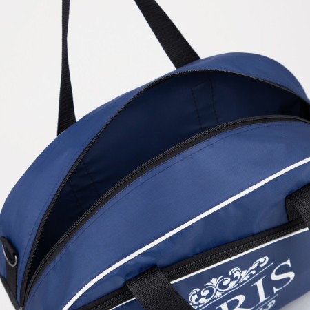 Sports bag with lightning, external pocket, long belt, blue color-2