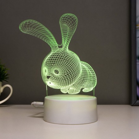 Flight “rabbit” LED 7 colors USB/from white batteries-7
